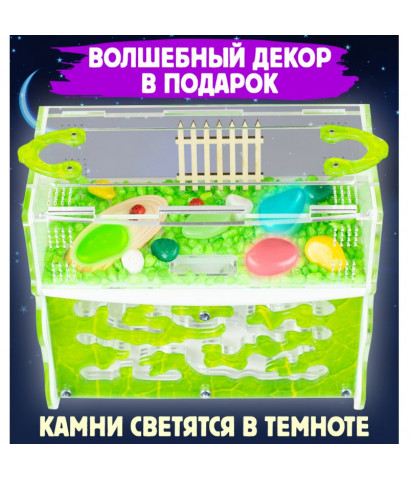 Муравьиная ферма  «Зеленый лист» 17*9*15 см