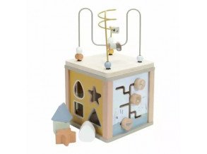 Деревянный игровой куб Little Goose Mint 40х20х20 см, манипуляционная доска для детей от 1,5 лет, ChiDe