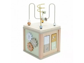 Деревянный игровой куб Little Goose Mint 40х20х20 см, манипуляционная доска для детей от 1,5 лет, ChiDe