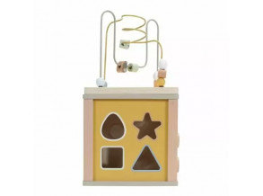 Деревянный игровой куб Little Goose Mint 40х20х20 см, манипуляционная доска для детей от 1,5 лет, ChiDe