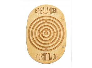 Баланс борд з лабіринтом BE BALANCED (бук) / Балансувальна дошка з обертанням на 360* / Нейротренажер для дітей та дорослих