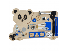 Деревянная манипуляционная доска Teddy Bear PREMIUM 40х60х12 см, развивающий бизиборд для детей от 3 лет, ChiDe