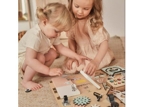 Деревянная манипуляционная доска Woobiboard PREMIUM PLAY 50х62,5 см, развивающий бизиборд для детей от 3 лет, ChiDe