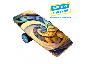 Балансборд SPIRAL CL з прогумованим ролером. Балансир. Баланс борд. Балансувальна дошка. Балансувальний тренажер. 