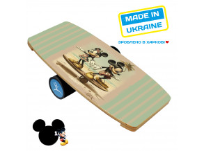 Балансборд Minnie and Micki з прогумованим ролером . Балансир. Баланс борд. Балансувальна дошка. Балансувальний тренажер. 