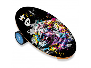 Балансборд Colorful Lion  з прогумованим ролером . Балансир. Баланс борд. Балансувальна дошка. Балансувальний тренажер. 