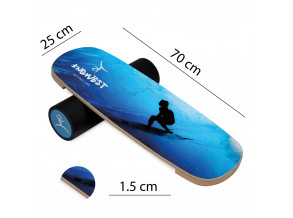 Балансборд Surfer Mini з прогумованим ролером. Балансир. Баланс борд. Балансувальна дошка. Балансувальний тренажер. 