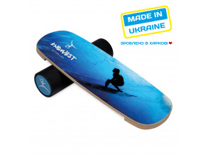 Балансборд Surfer Mini з прогумованим ролером. Балансир. Баланс борд. Балансувальна дошка. Балансувальний тренажер. 