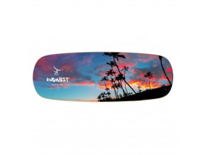 Балансборд Palm at sunset з прогумованим ролером. Балансир. Баланс борд. Балансувальна дошка. Балансувальний тренажер. 
