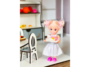 Кукольный домик из дерева Королевский серый дворец 105х80х35 см с максимальным комплектом мебели. Домик кукольный серый с самым большим комплектом мебели от CHIDE