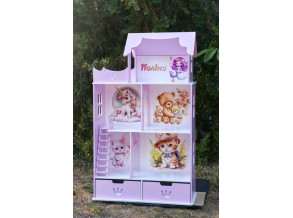 Кукольный домик для Барби с дерева. Домик для кукол 130х75х30см см без обоев