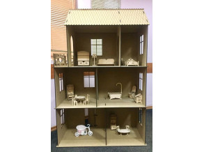 Кукольный домик для Барби. Домик для кукол без мебели 96х43х150 см